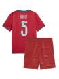 Portugalsko Diogo Dalot #5 Domácí dres pro děti MS 2026 Krátký Rukáv (+ trenýrky)